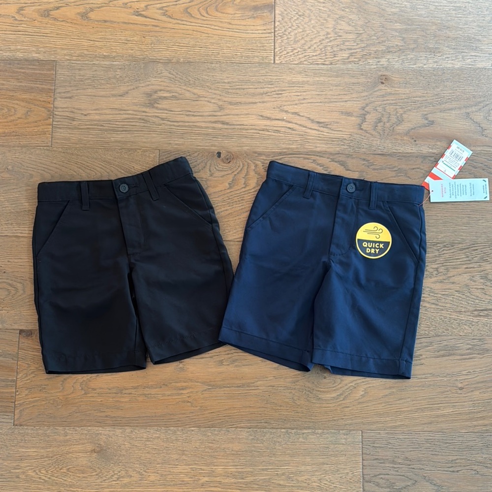 Kids Black and Blue Shorts Set